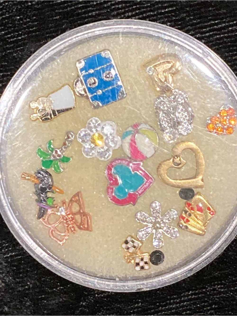 Assorted Multicolor floating charms Origami Owl